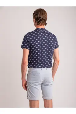 شلوارک مردانه لاکرا ترکیبی ساده پنبه ای آبی دوفی Dufy (ساخت ترکیه)