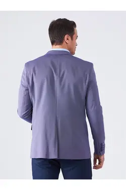 تک کت دو دکمه ای مردانه اسلیم فیت بنفش دوفی Dufy (ساخت ترکیه)