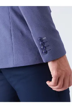 تک کت دو دکمه ای مردانه اسلیم فیت بنفش دوفی Dufy (ساخت ترکیه)