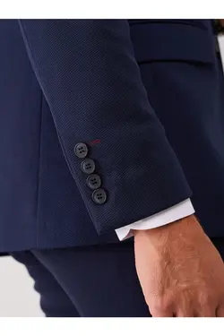 تک کت دو دکمه ای مردانه اسلیم فیت سرمه ای دوفی Dufy (ساخت ترکیه)