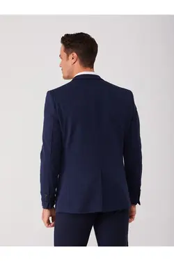 تک کت دو دکمه ای مردانه اسلیم فیت سرمه ای دوفی Dufy (ساخت ترکیه)