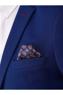 تک کت دو دکمه ای مردانه اسلیم فیت آبی سیر دوفی Dufy (ساخت ترکیه)