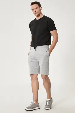 شلوارک بافتنی اسپرت مردانه استاندارد خاکستری آلتین ییلدیز Altinyildiz (ساخت ترکیه)