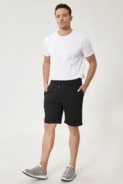 شلوارک بافتنی اسپرت مردانه استاندارد مشکی آلتین ییلدیز Altinyildiz (ساخت ترکیه)