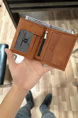 کیف پول چرم اصل مردانه تونی عسلی بلک Tonny Black (ساخت ترکیه)
