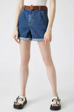 شلوارک جین جیب دار زنانه آبی کوتون Koton (ساخت ترکیه)