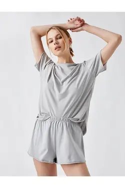 شورتک نخی کمر کشی زنانه توسی کوتون Koton (ساخت ترکیه)