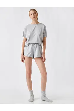 شورتک نخی کمر کشی زنانه توسی کوتون Koton (ساخت ترکیه)