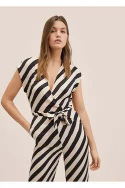 بیلرسوت راه راه کمربند جداشدنی زنانه مانگو MANGO (ساخت اسپانیا)