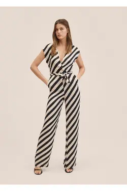 بیلرسوت راه راه کمربند جداشدنی زنانه مانگو MANGO (ساخت اسپانیا)