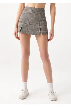 شلوارک اسپرت چهارخونه سه رنگ زنانه ماوی Mavi (ساخت ترکیه)