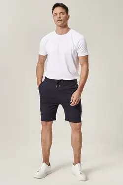 شلوارک بافتنی اسپورت اسلیم فیت مردانه سرمه ای آلتین ییلدیز Altinyildiz (ساخت ترکیه)