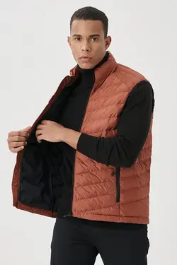 جلیقه یقه ایستاده مردانه قهوه ای آلتین ییلدیز Altinyildiz (ساخت ترکیه)