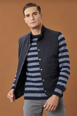 جلیقه ورزشی مردانه آبی سرمه ای استاندارد آلتین ییلدیز Altinyildiz (ساخت ترکیه)