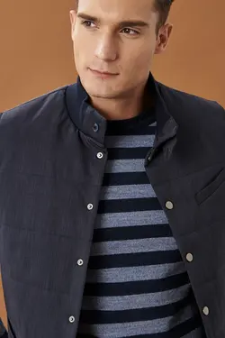 جلیقه ورزشی مردانه آبی سرمه ای استاندارد آلتین ییلدیز Altinyildiz (ساخت ترکیه)