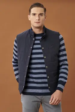 جلیقه ورزشی مردانه آبی سرمه ای استاندارد آلتین ییلدیز Altinyildiz (ساخت ترکیه)