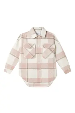 کت بافت چهارخانه صورتی زنانه استرادیواریوس Stradivarius (ساخت اسپانیا)