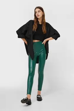 لگ چرم مصنوعی سبز زنانه استرادیواریوس Stradivarius (ساخت اسپانیا)