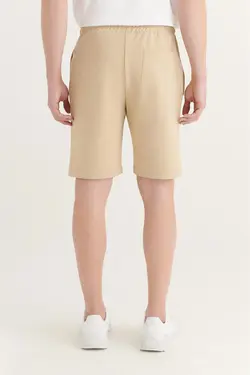 شلوارک راسته ساده جیب دار مردانه کرم آوا Avva (ساخت ترکیه)