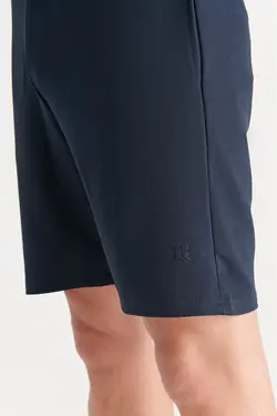 شلوارک راسته ساده جیب دار مردانه سرمه ای آوا Avva (ساخت ترکیه)