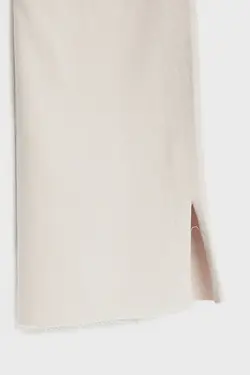 شلوار جین دمپا چاک دار سفید زنانه استرادیواریوس Stradivarius (ساخت اسپانیا)