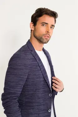 کت تک اسلیم فیت نیلی یقه انگلیسی مردانه آوا Avva (ساخت ترکیه)