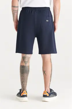 شلوارک مردانه راسته جیب دار سرمه ای آوا Avva (ساخت ترکیه)