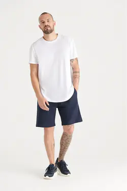 شلوارک مردانه راسته جیب دار سرمه ای آوا Avva (ساخت ترکیه)