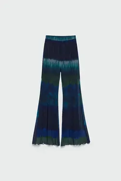 شلوار توری آبرنگی پاچه اسپانیایی زنانه از برند استرادیواریوس Stradivarius (ساخت اسپانیا)