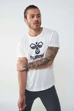 تی شرت بافتنی ورزشی مردانه سفید هومل Hummel (ساخت دانمارک)