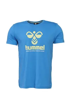 تی شرت بافتنی ورزشی مردانه آبی هومل Hummel (ساخت دانمارک)