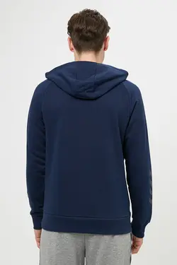 هودی مردانه بافتنی آستین بلند هملمارونی آبی هومل Hummel (ساخت دانمارک)