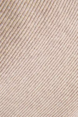 نیم تنه یقه پولو آستین بلند جلو گره دار زنانه رنگ شنی ماسه ای برشکا Bershka (ساخت اسپانیا)