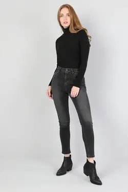 شلوار جین جذب رنگ ذغالی زنانه   کالینز Colin’s (ساخت ترکیه)