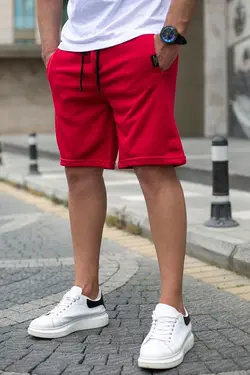 شلوارک ورزشی قرمز مردانه مدمکست Madmext (ساخت ترکیه)