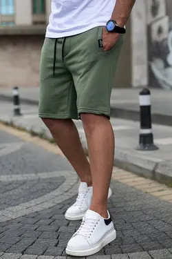 شلوارک ورزشی خاکی مردانه مدمکست Madmext (ساخت ترکیه)