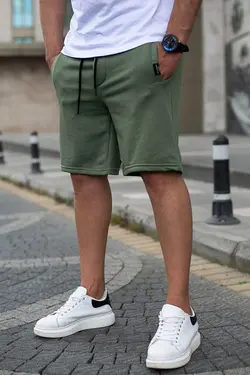 شلوارک ورزشی خاکی مردانه مدمکست Madmext (ساخت ترکیه)