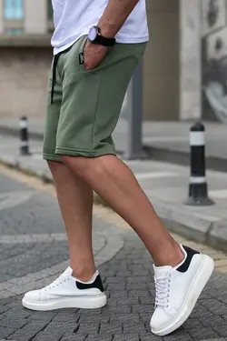 شلوارک ورزشی خاکی مردانه مدمکست Madmext (ساخت ترکیه)