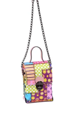 کیف رودوشی زنانه چرم طرح رنگ های زنده هاوس بگز Housebags (ساخت ترکیه)