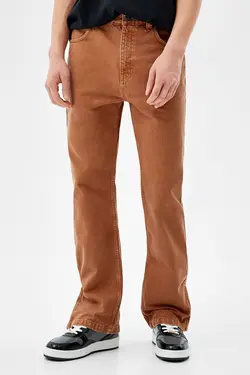 شلوار گشاد مردانه رنگ شتری برشکا Bershka (ساخت اسپانیا)