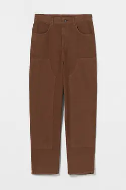 شلوار گشاد 5 جیب مردانه رنگ قهوه ای برشکا Bershka (ساخت اسپانیا)