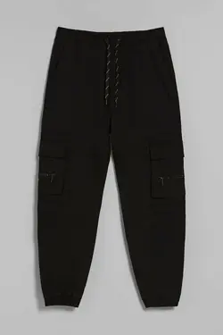 شلوار راسته 6 جیب مردانه رنگ مشکی برشکا Bershka (ساخت اسپانیا)