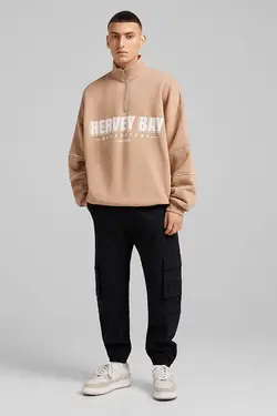 شلوار راسته 6 جیب مردانه رنگ مشکی برشکا Bershka (ساخت اسپانیا)
