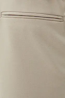شلوار کلاسیک آجدار گشاد مردانه رنگ کرم برشکا Bershka (ساخت اسپانیا)