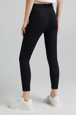 شلوار جذب زنانه رنگ ذغالی برشکا Bershka (ساخت اسپانیا)