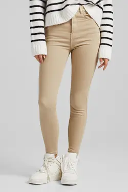 شلوار جذب زنانه رنگ کرم برشکا Bershka (ساخت اسپانیا)