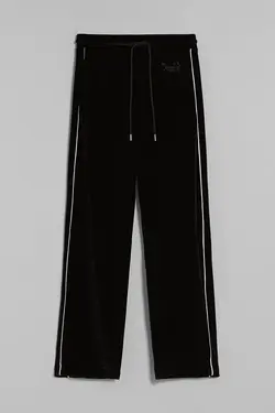 شلوار گشاد مخملی مردانه رنگ مشکی برشکا Bershka (ساخت اسپانیا)