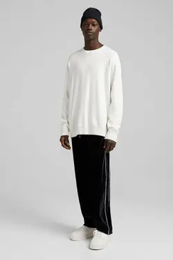 شلوار گشاد مخملی مردانه رنگ مشکی برشکا Bershka (ساخت اسپانیا)