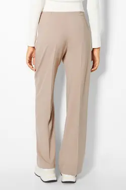 شلوار بگ با سوراخ کمربند زنانه رنگ شنی ماسه ای برشکا Bershka (ساخت اسپانیا)