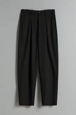 شلوار گشاد مردانه کمر پلی دار رنگ مشکی برشکا Bershka (ساخت اسپانیا)